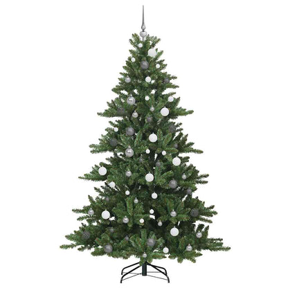 vidaXL Artificial Hinged Christmas Tree Green 210 cm PVC and Steel - 51841