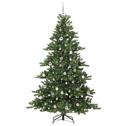 vidaXL Artificial Hinged Christmas Tree Green 210 cm PVC and Steel - 51855