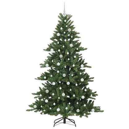 vidaXL Artificial Hinged Christmas Tree Green 210 cm PVC and Steel - 51868