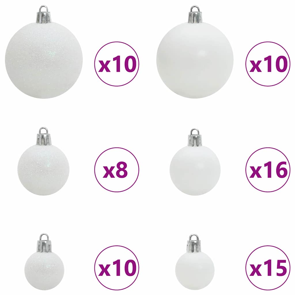 vidaXL Artificial Hinged Christmas Tree Green 210 cm PVC and Steel - 51868