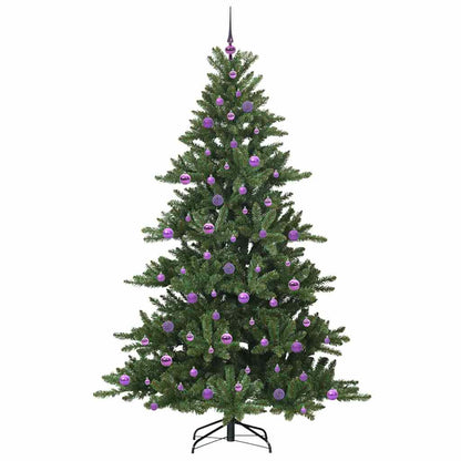 vidaXL Artificial Hinged Christmas Tree Green 210 cm PVC and Steel - 51877