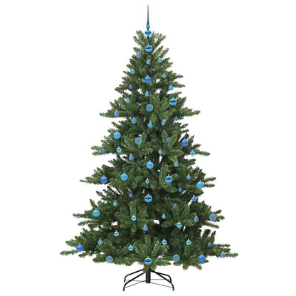 vidaXL Artificial Hinged Christmas Tree Green 210 cm PVC and Steel - 51879