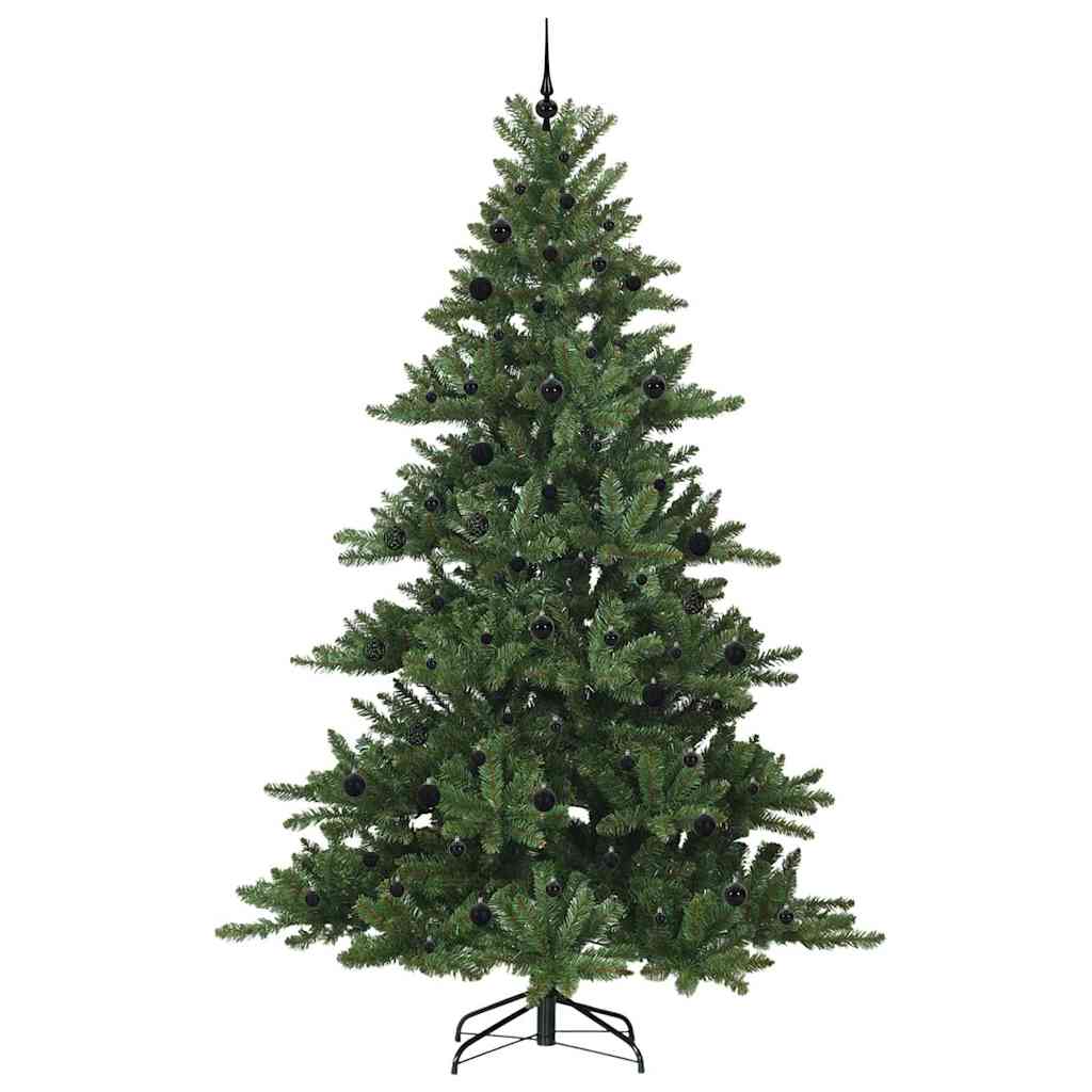 vidaXL Artificial Hinged Christmas Tree Green 240 cm PVC and Steel - 51893