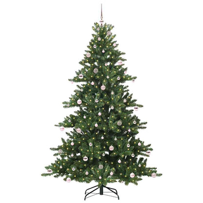 vidaXL Artificial Hinged Christmas Tree Green 240 cm PVC and Steel - 51900