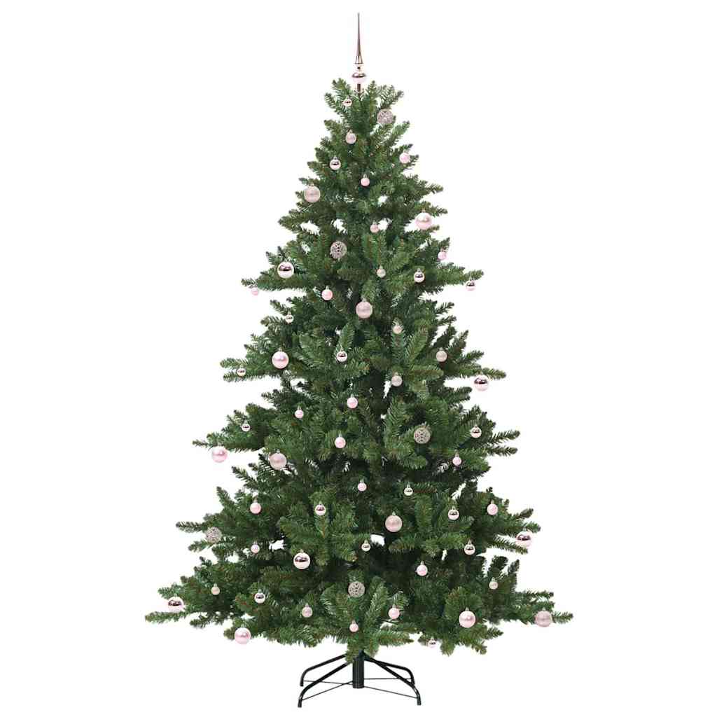 vidaXL Artificial Hinged Christmas Tree Green 240 cm PVC and Steel - 51900