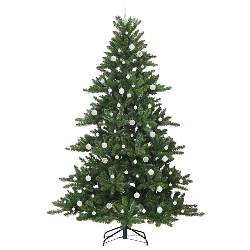 vidaXL Artificial Hinged Christmas Tree Green 240 cm PVC and Steel - 51911