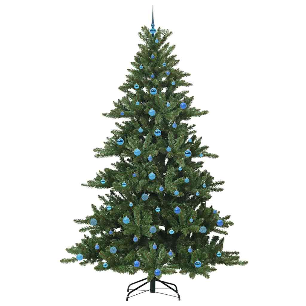 vidaXL Artificial Hinged Christmas Tree Green 240 cm PVC and Steel - 51927