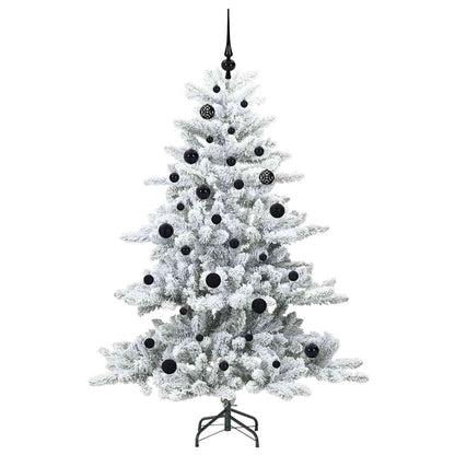 vidaXL Artificial Hinged Christmas Tree White 150 cm PVC and Steel - 51944