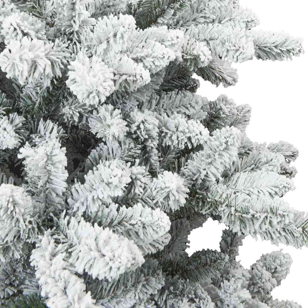 vidaXL Artificial Hinged Christmas Tree White 150 cm PVC and Steel - 51986