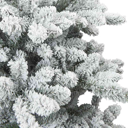vidaXL Artificial Hinged Christmas Tree White 150 cm PVC and Steel - 51986