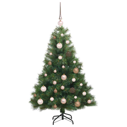 vidaXL Artificial Christmas Tree with 150 LEDs Green 120 cm PE and PVC - 52082