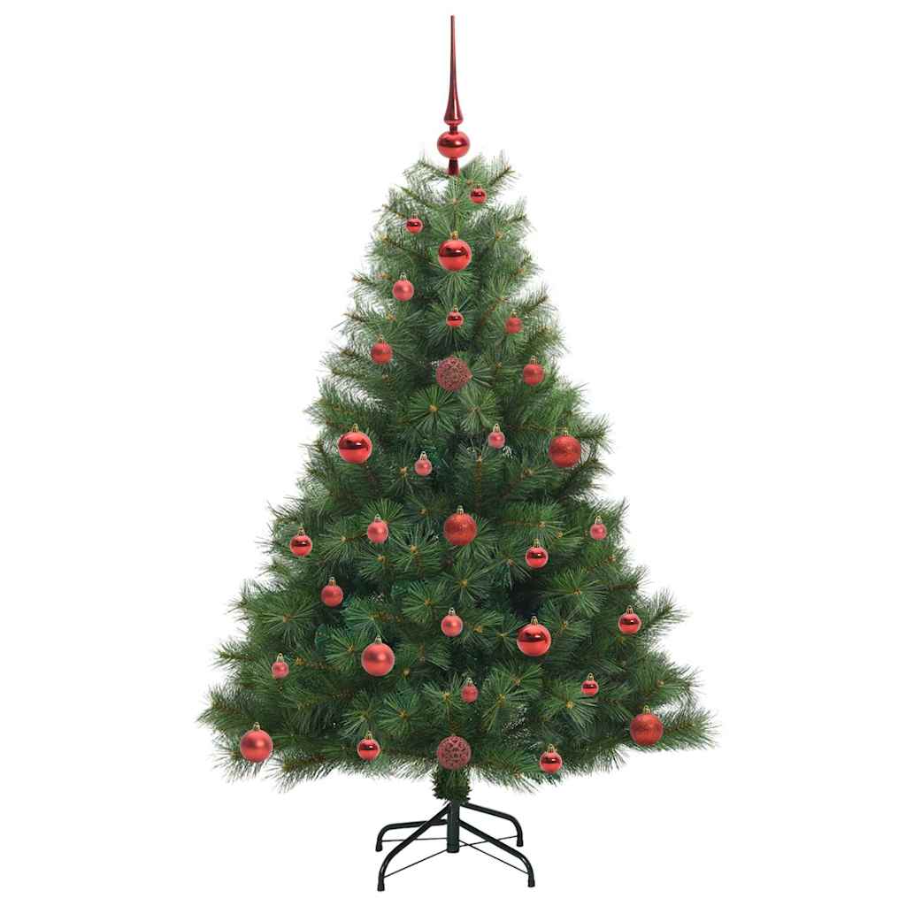 vidaXL Artificial Christmas Tree with 150 LEDs Green 120 cm PE and PVC - 52091