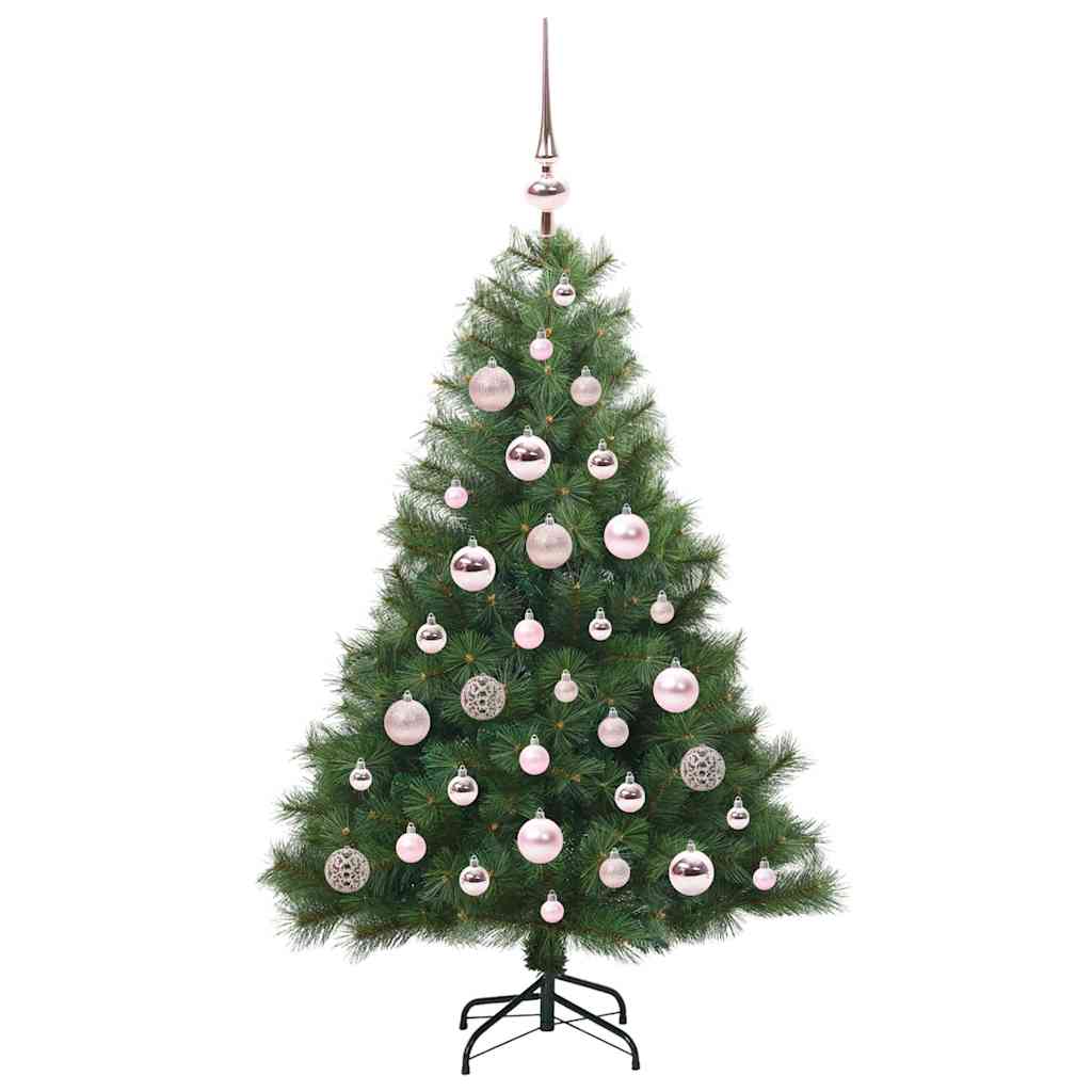 vidaXL Artificial Christmas Tree with 150 LEDs Green 120 cm PE and PVC - 52105