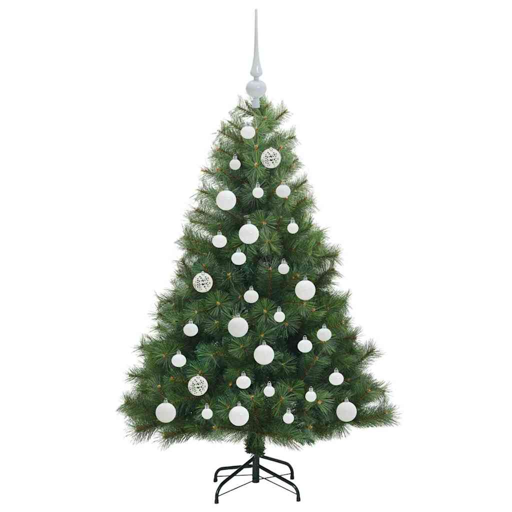 vidaXL Artificial Christmas Tree with 150 LEDs Green 120 cm PE and PVC - 52107