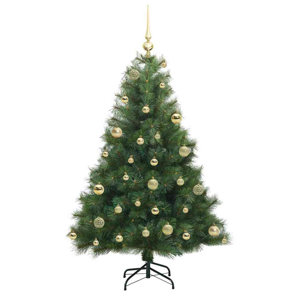 vidaXL Artificial Christmas Tree with 150 LEDs Green 120 cm PE and PVC - 52116
