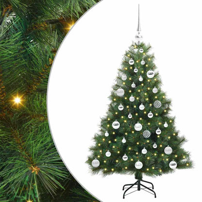 vidaXL Artificial Christmas Tree with 150 LEDs Green 120 cm PE and PVC - 52125