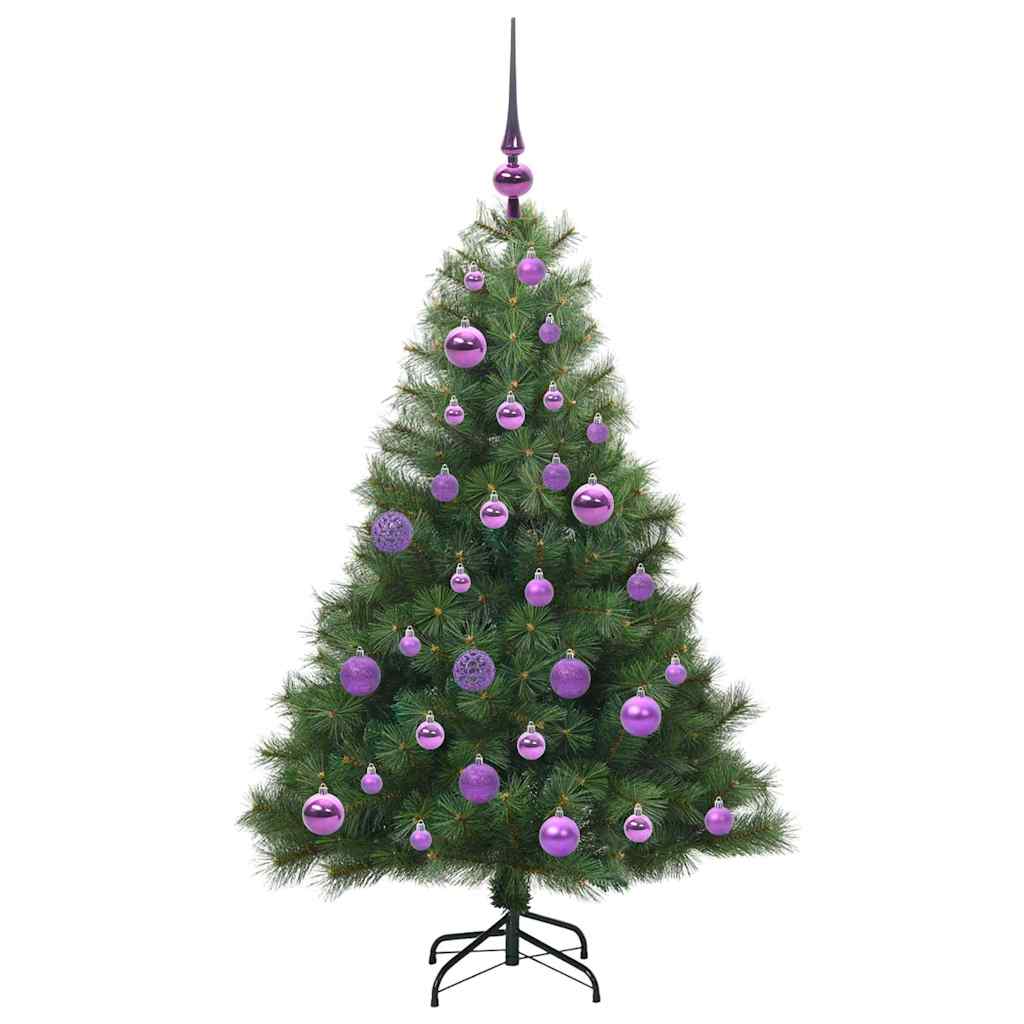 vidaXL Artificial Christmas Tree with 150 LEDs Green 120 cm PE and PVC - 52126