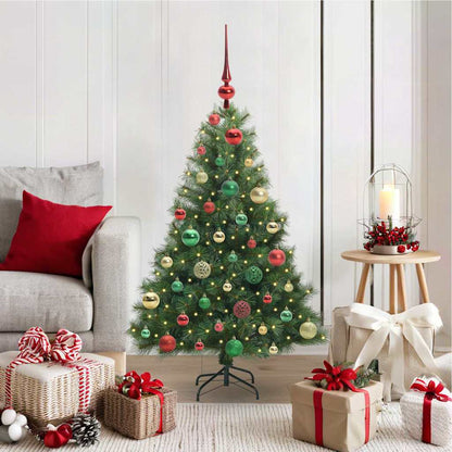 vidaXL Artificial Christmas Tree with 150 LEDs Green 120 cm PE and PVC - 52130