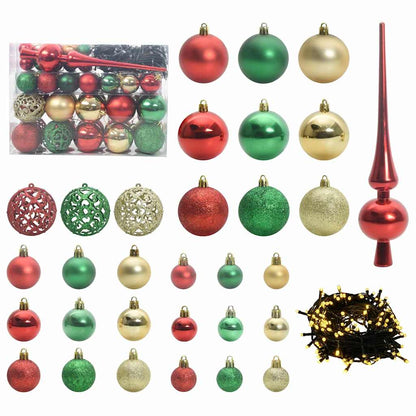 vidaXL Artificial Christmas Tree with 150 LEDs Green 120 cm PE and PVC - 52130