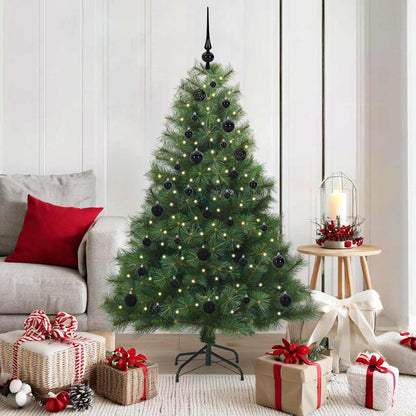 vidaXL Artificial Christmas Tree with 150 LEDs Green 150 cm PE and PVC - 52150