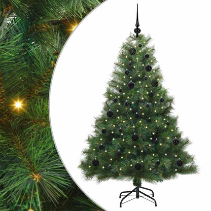 vidaXL Artificial Christmas Tree with 150 LEDs Green 150 cm PE and PVC - 52150