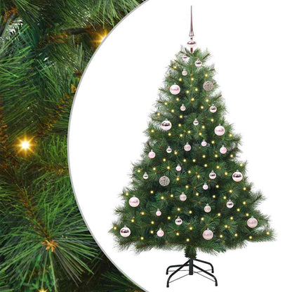 vidaXL Artificial Christmas Tree with 150 LEDs Green 150 cm PE and PVC - 52161