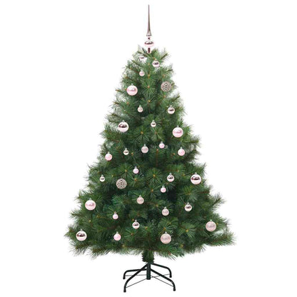vidaXL Artificial Christmas Tree with 150 LEDs Green 150 cm PE and PVC - 52161