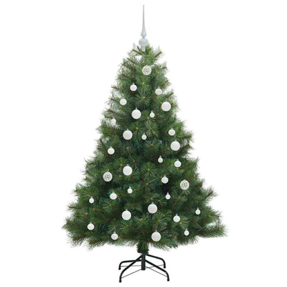 vidaXL Artificial Christmas Tree with 150 LEDs Green 150 cm PE and PVC - 52170