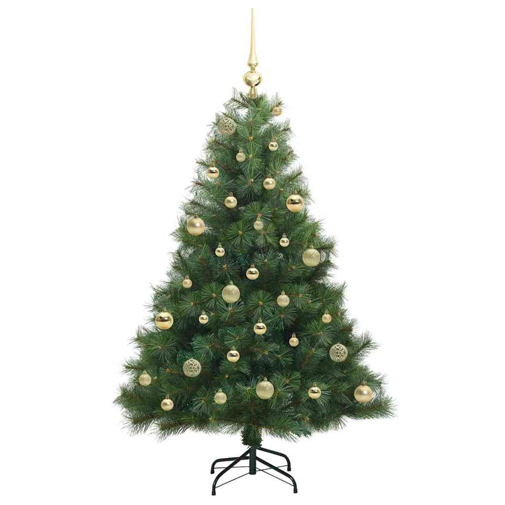 vidaXL Artificial Christmas Tree with 150 LEDs Green 150 cm PE and PVC - 52171