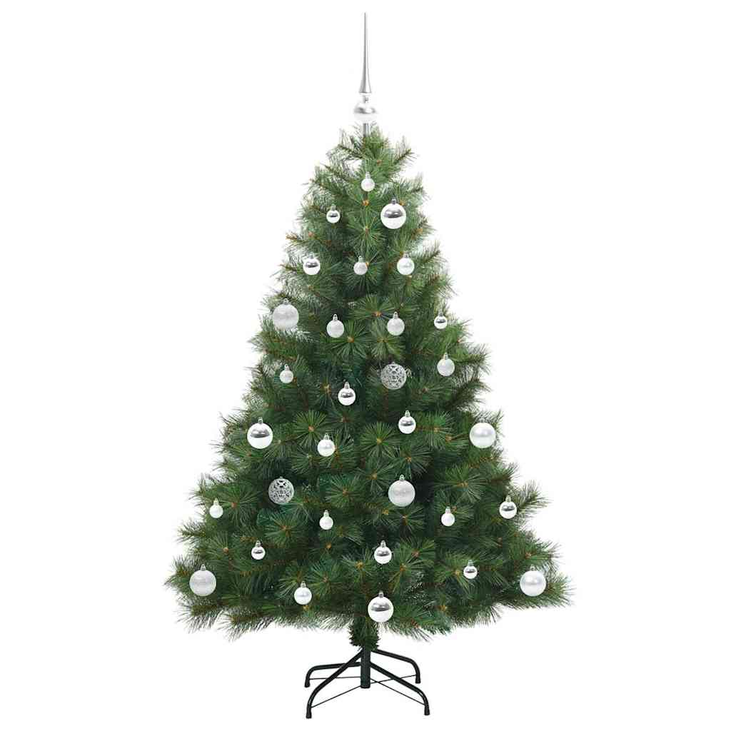 vidaXL Artificial Christmas Tree with 150 LEDs Green 150 cm PE and PVC - 52265