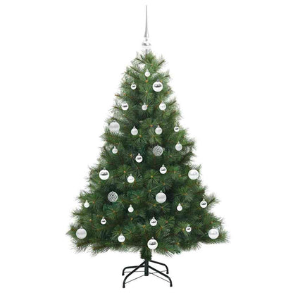 vidaXL Artificial Christmas Tree with 150 LEDs Green 150 cm PE and PVC - 52265