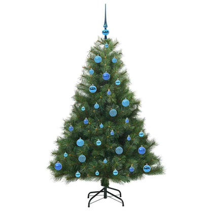 vidaXL Artificial Christmas Tree with 150 LEDs Green 150 cm PE and PVC - 52277