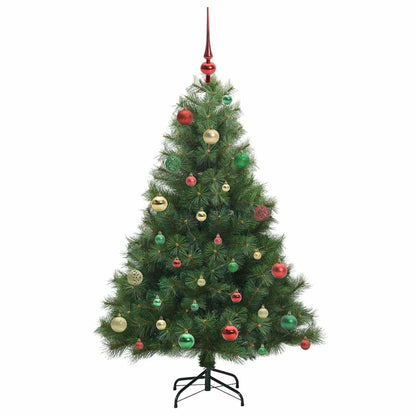 vidaXL Artificial Christmas Tree with 150 LEDs Green 150 cm PE and PVC - 52286