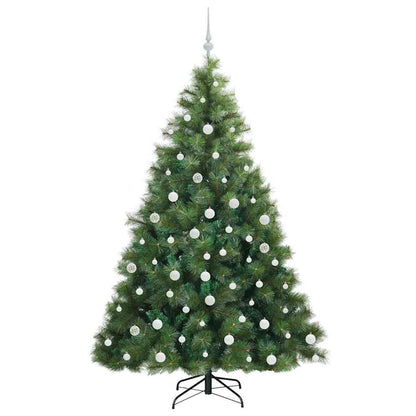 vidaXL Artificial Christmas Tree with 300 LEDs Green 180 cm PE and PVC - 52330