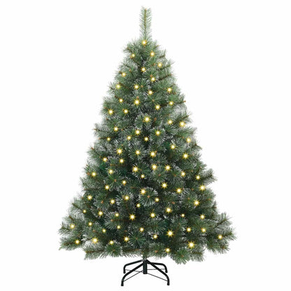 vidaXL Artificial Christmas Tree with 150 LEDs Green 150 cm PE and PVC - 52381