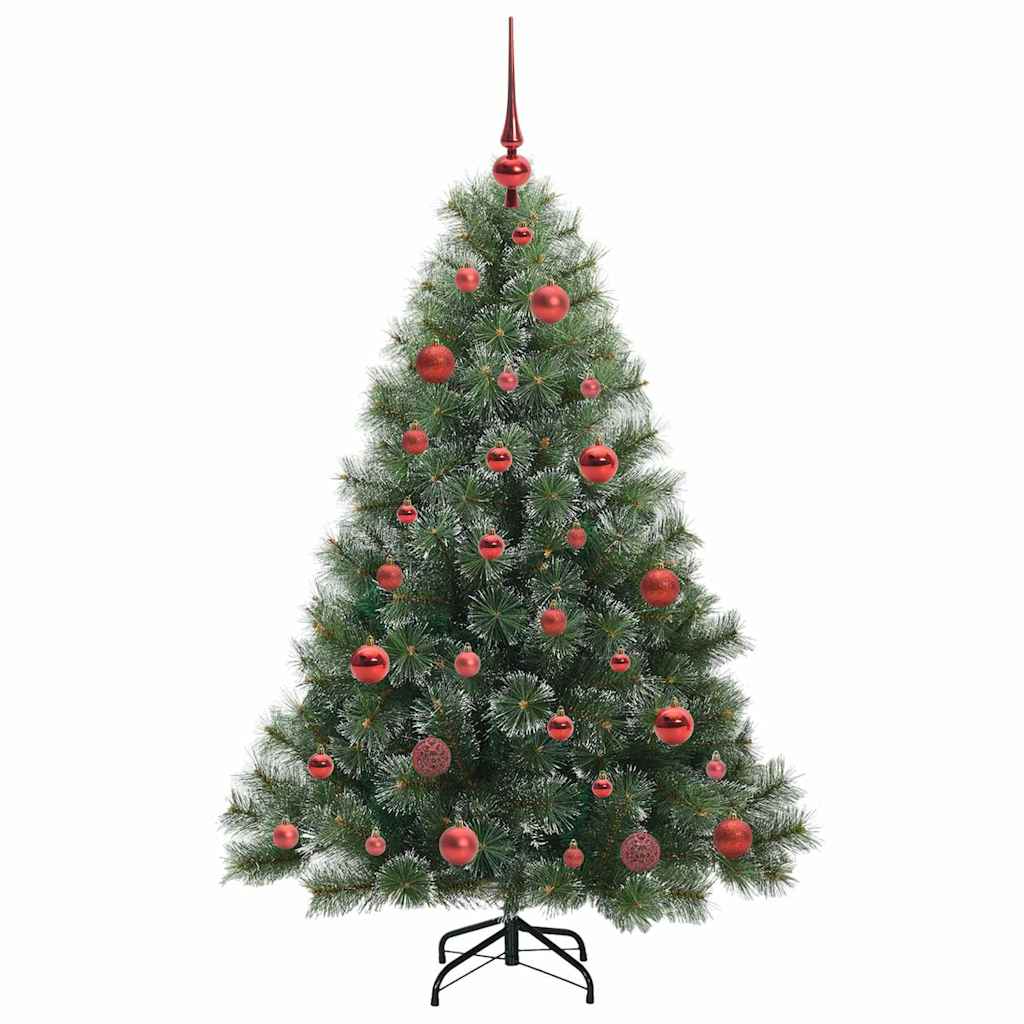 vidaXL Artificial Christmas Tree with 150 LEDs Green 150 cm PE and PVC - 52392
