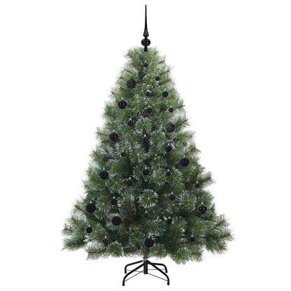 vidaXL Artificial Christmas Tree with 150 LEDs Green 150 cm PE and PVC - 52394