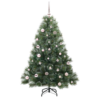 vidaXL Artificial Christmas Tree with 150 LEDs Green 150 cm PE and PVC - 52401