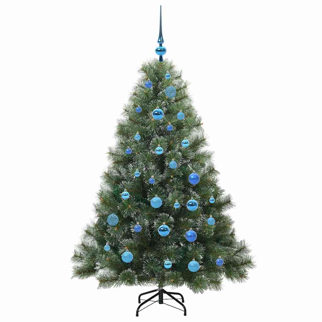 vidaXL Artificial Christmas Tree with 150 LEDs Green 150 cm PE and PVC - 52416