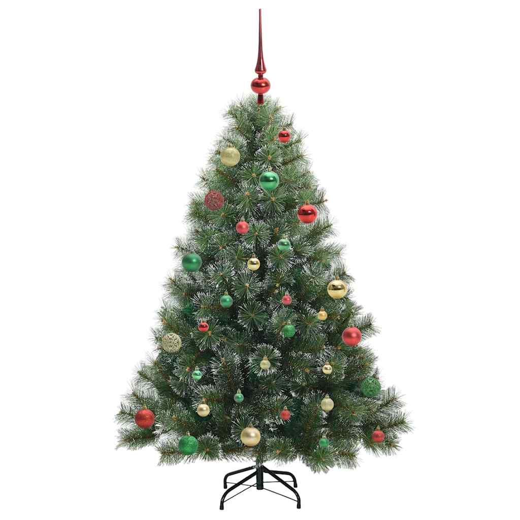 vidaXL Artificial Christmas Tree with 150 LEDs Green 150 cm PE and PVC - 52423