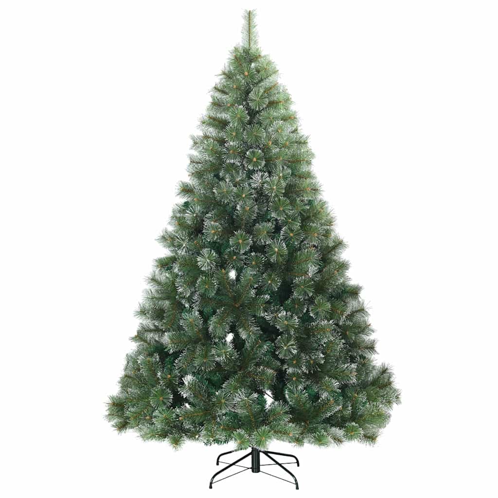 vidaXL Artificial Christmas Tree with 300 LEDs Green 180 cm PE and PVC - 52443