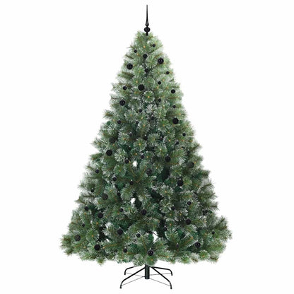 vidaXL Artificial Christmas Tree with 300 LEDs Green 240 cm PE and PVC - 52584