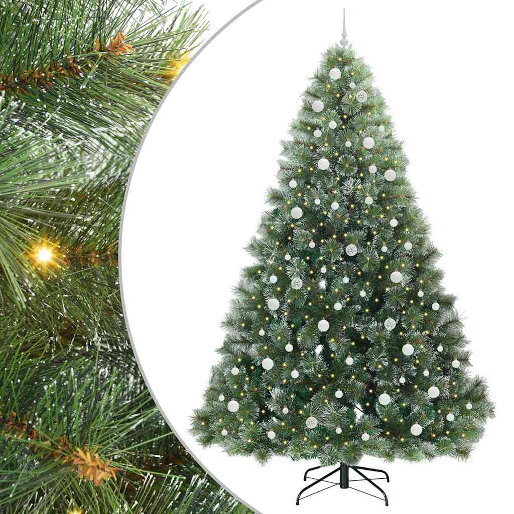 vidaXL Artificial Christmas Tree Green 240 cm PE and PVC - 52588