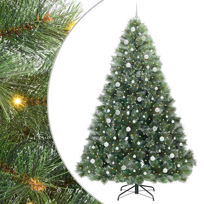 vidaXL Artificial Christmas Tree Green 240 cm PE and PVC - 52588