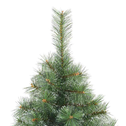 vidaXL Artificial Christmas Tree with 300 LEDs Green 240 cm PE and PVC - 52597