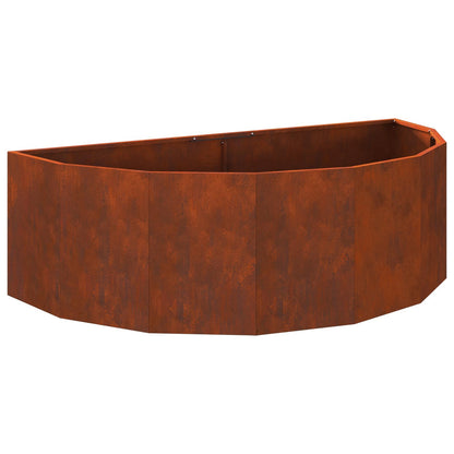 vidaXL Planter Rusty 120 x 60 x 35 cm Weathering Steel - Brown