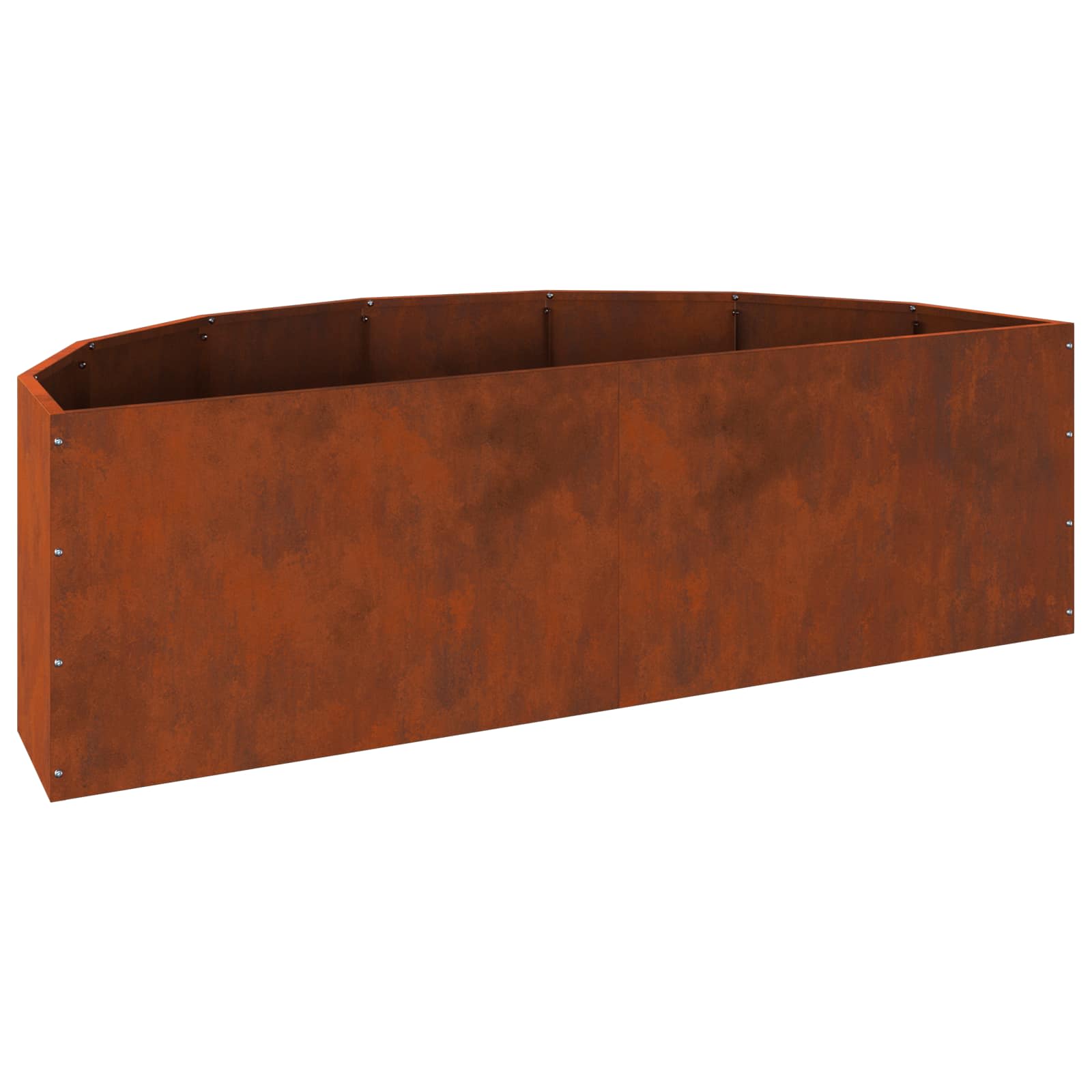 vidaXL Planter Rusty 120 x 60 x 35 cm Weathering Steel - Brown