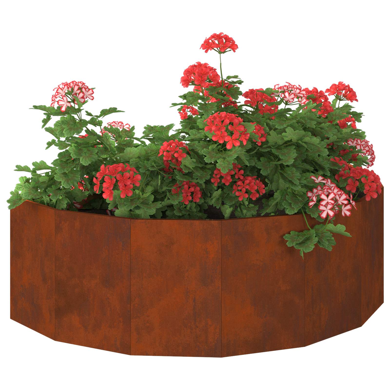 vidaXL Planter Rusty 120 x 60 x 35 cm Weathering Steel - Brown