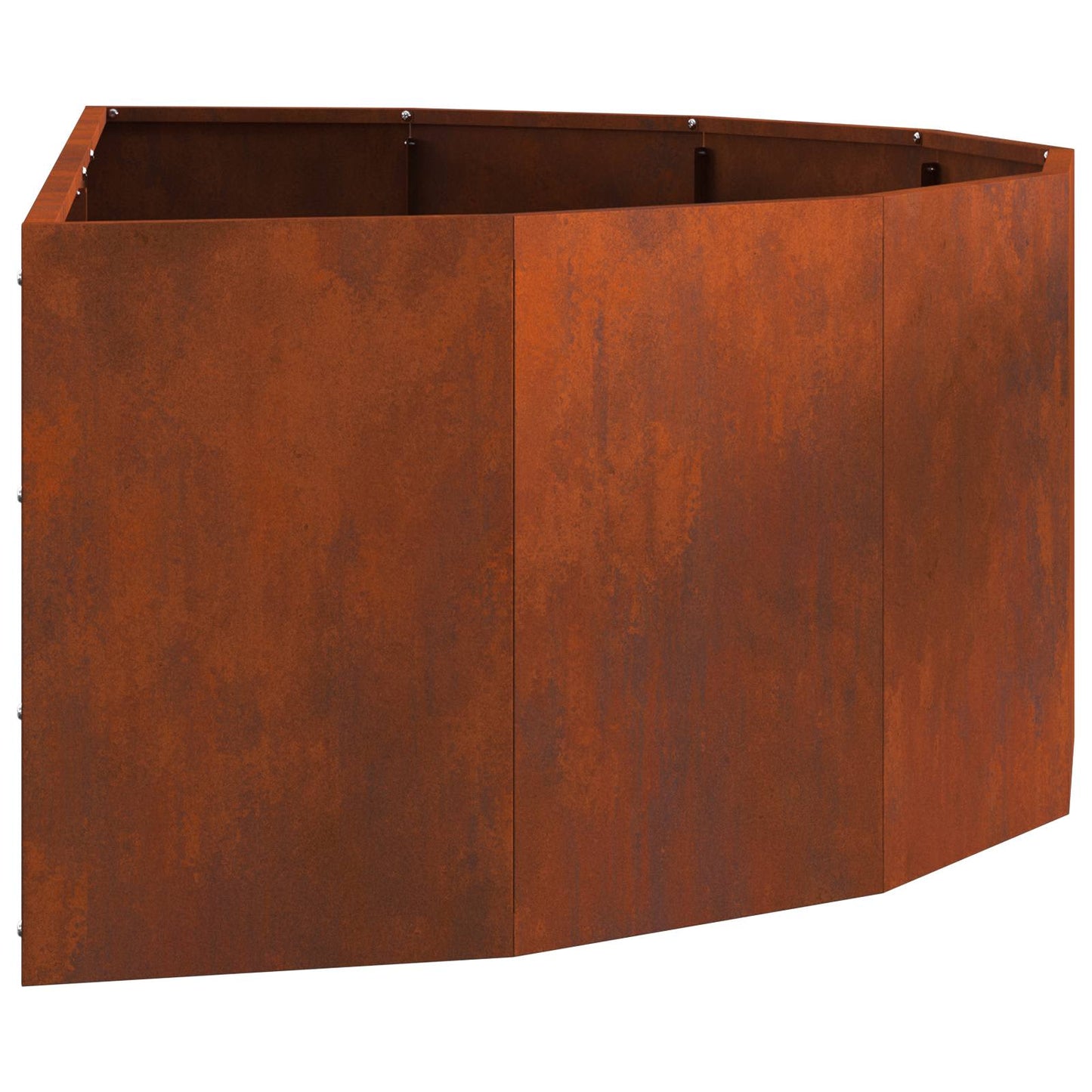 vidaXL Planter Rusty 120 x 60 x 35 cm Weathering Steel - Brown