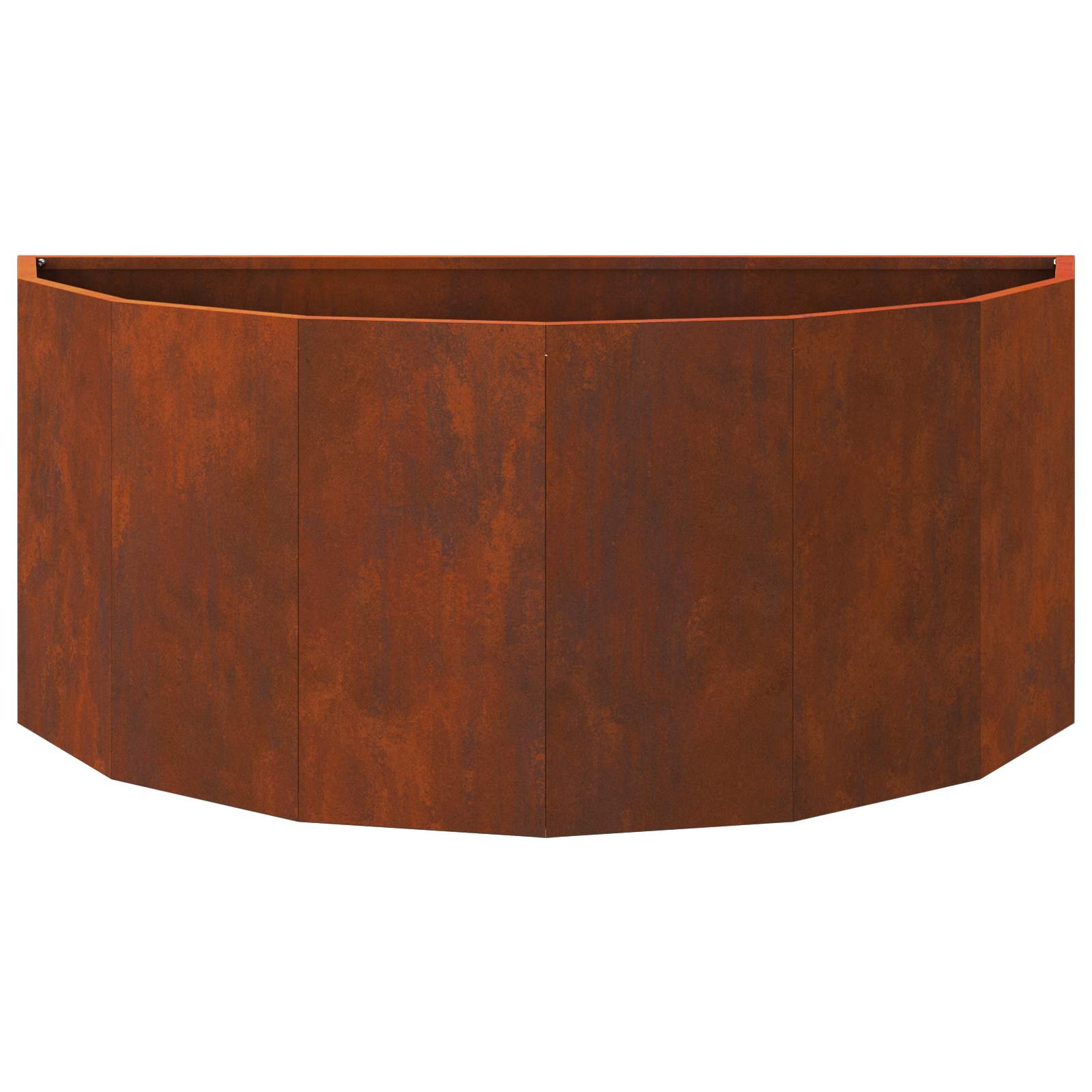 vidaXL Planter Rusty 90 x 45 x 35 cm Weathering Steel - Brown